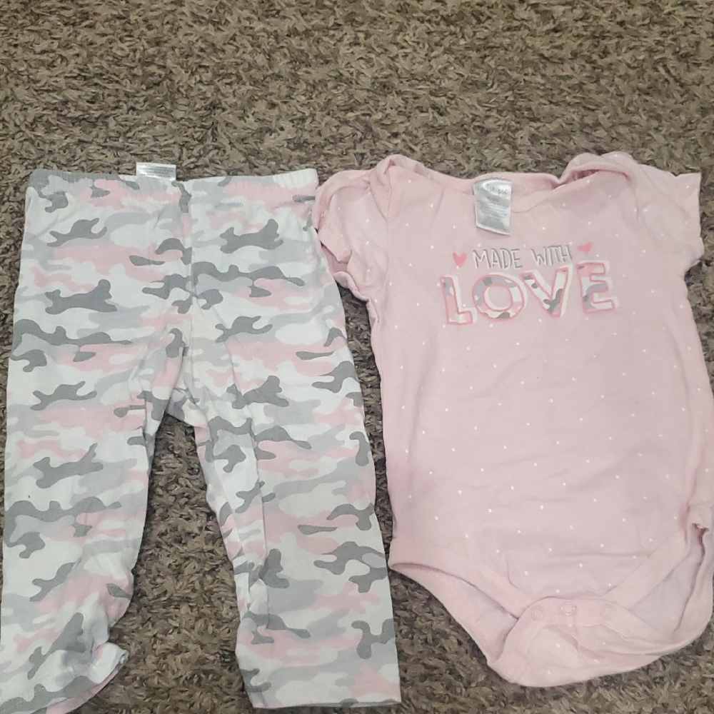 Pink and Gray Kids Matching Set